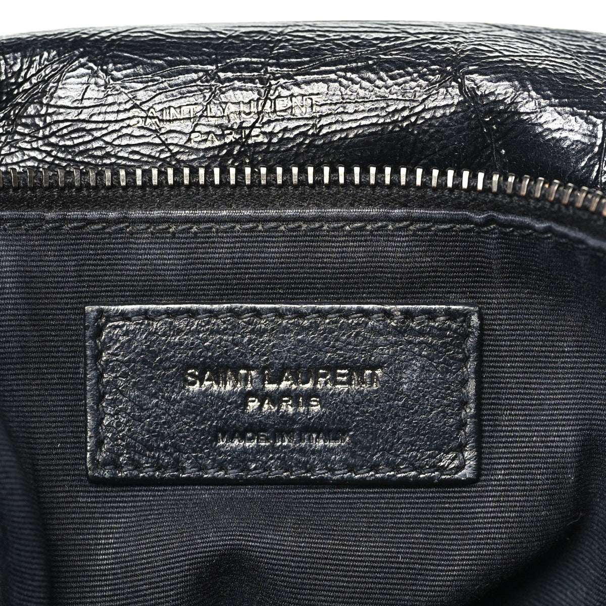 Crinkled Calfskin Matelasse Monogram Medium Niki Chain Satchel Storm