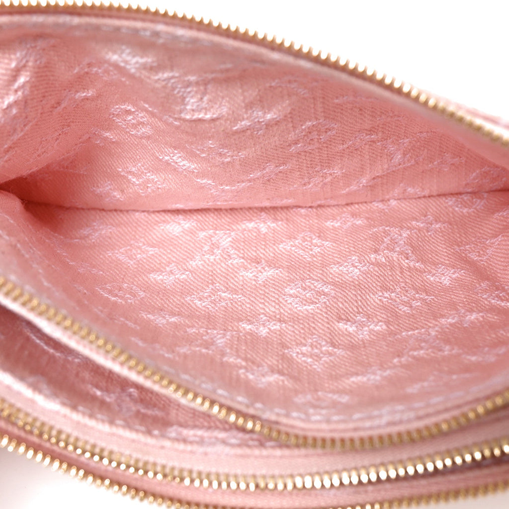 Monogram Denim Liv Pochette Washed Pink