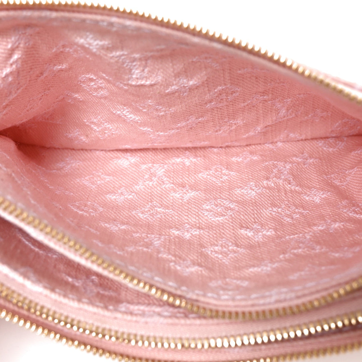 Monogram Denim Liv Pochette Washed Pink