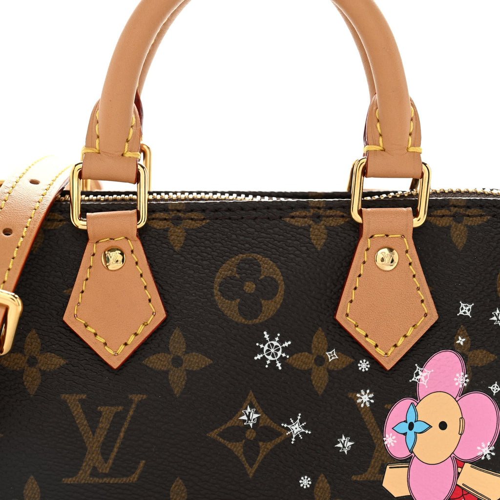 Monogram Vivienne Ice Skating Nano Speedy Bandouliere Pink