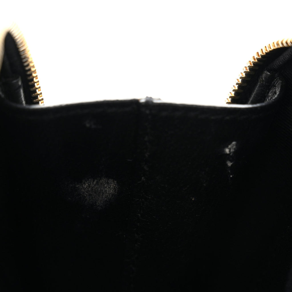 Patent Matelasse Monogram Toy Vicky Camera Bag Black