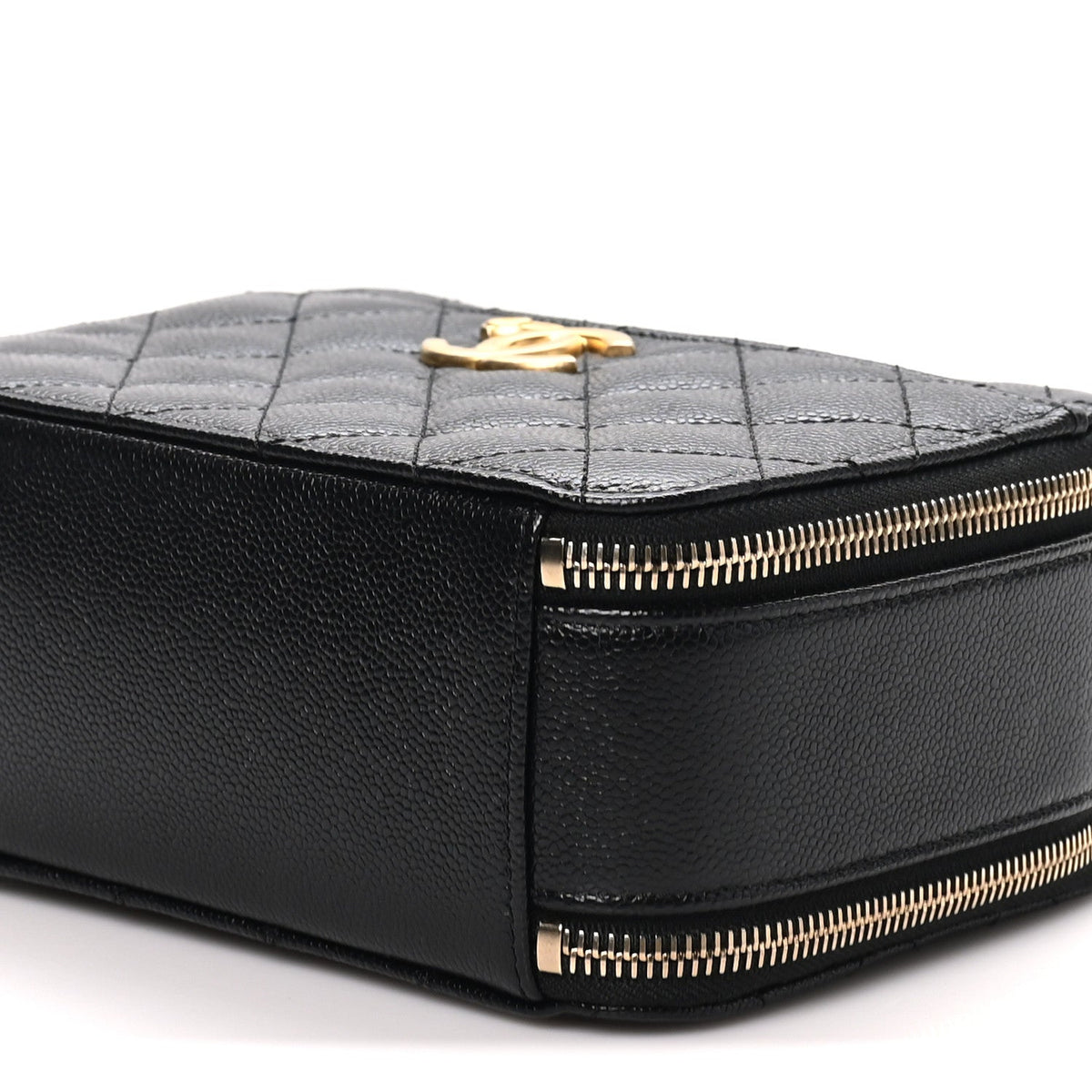 Caviar Quilted Small Pick Me Up Vanity Case Black
