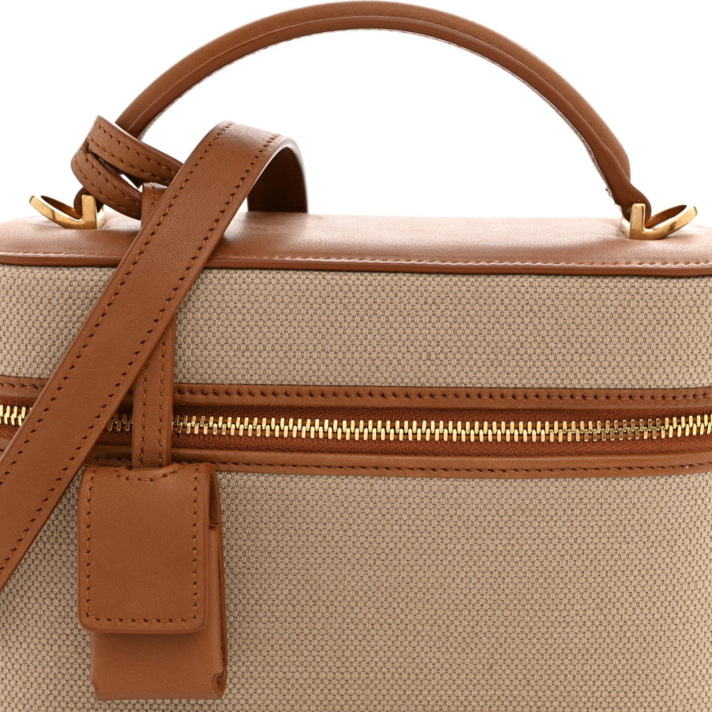 Canvas Calfskin Mini Gaby Vanity Case  Desert Dust Brick
