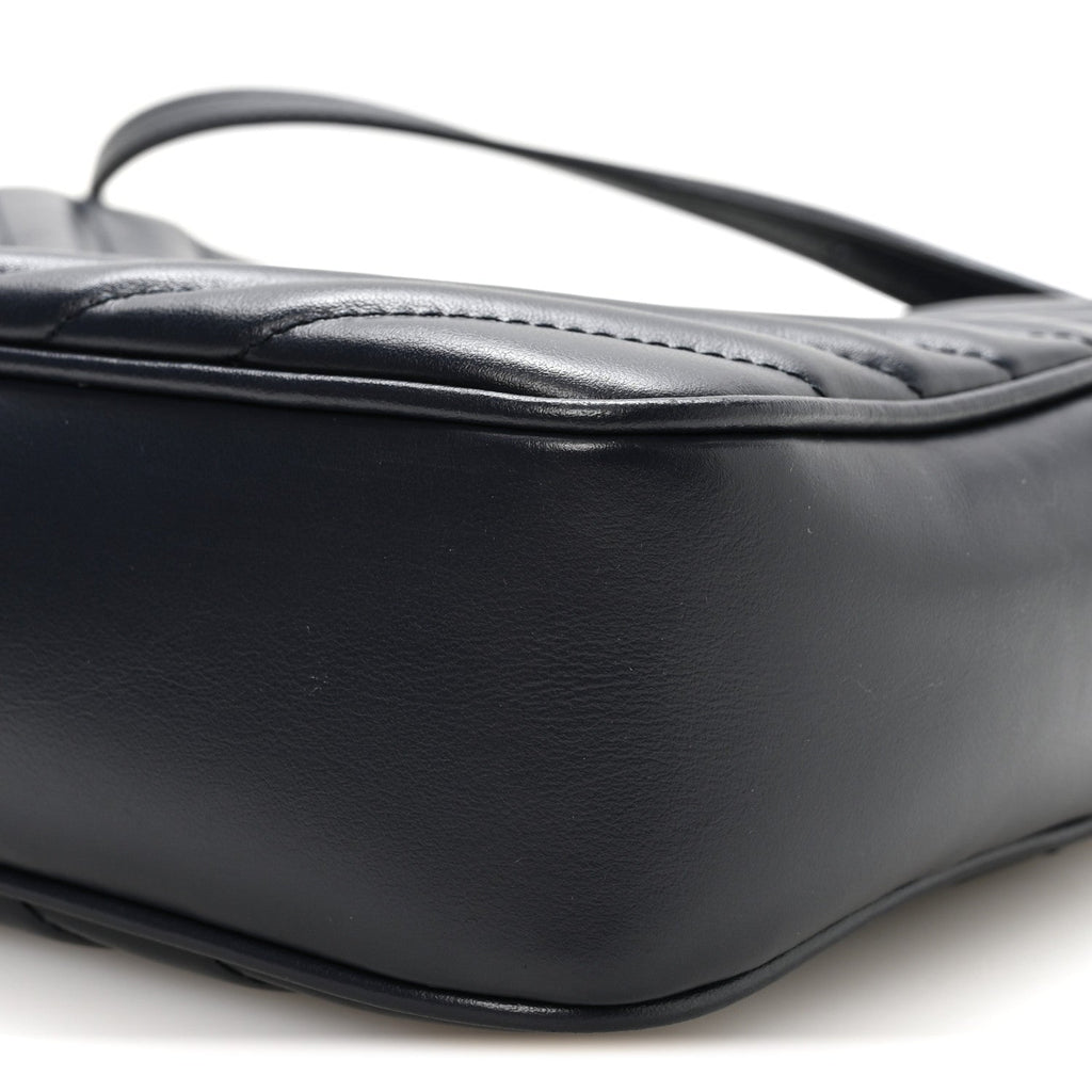 Calfskin Matelasse Monogram Lou Camera Bag Navy