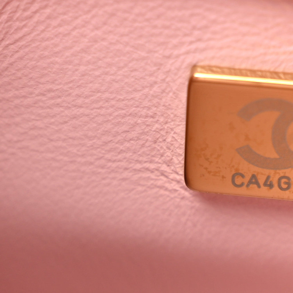 Lambskin Quilted Color Match Small Flap Light Pink