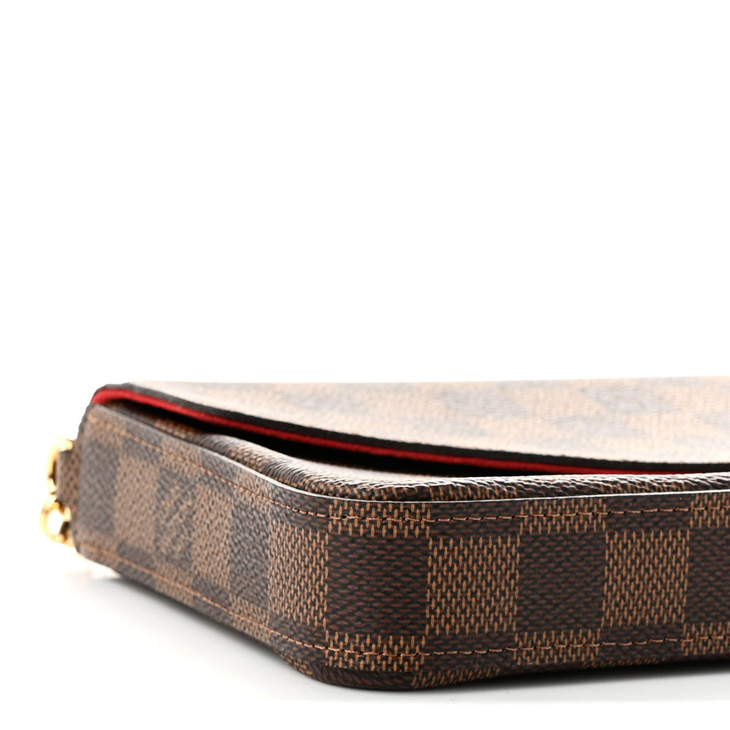 Damier Ebene Pochette Felicie Chain Wallet