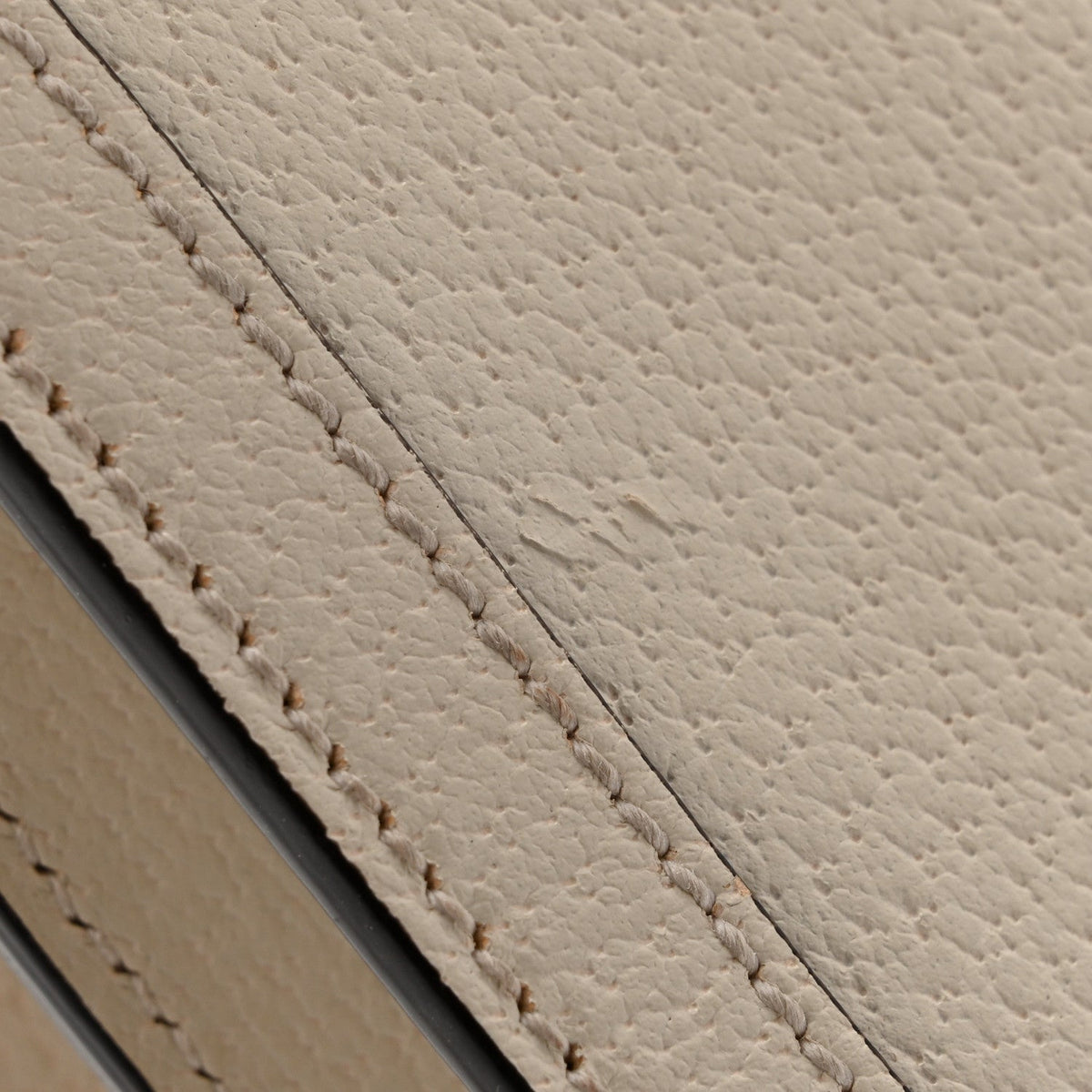 Textured Calfskin Web Small Ophidia Chain Shoulder Bag Mystic White