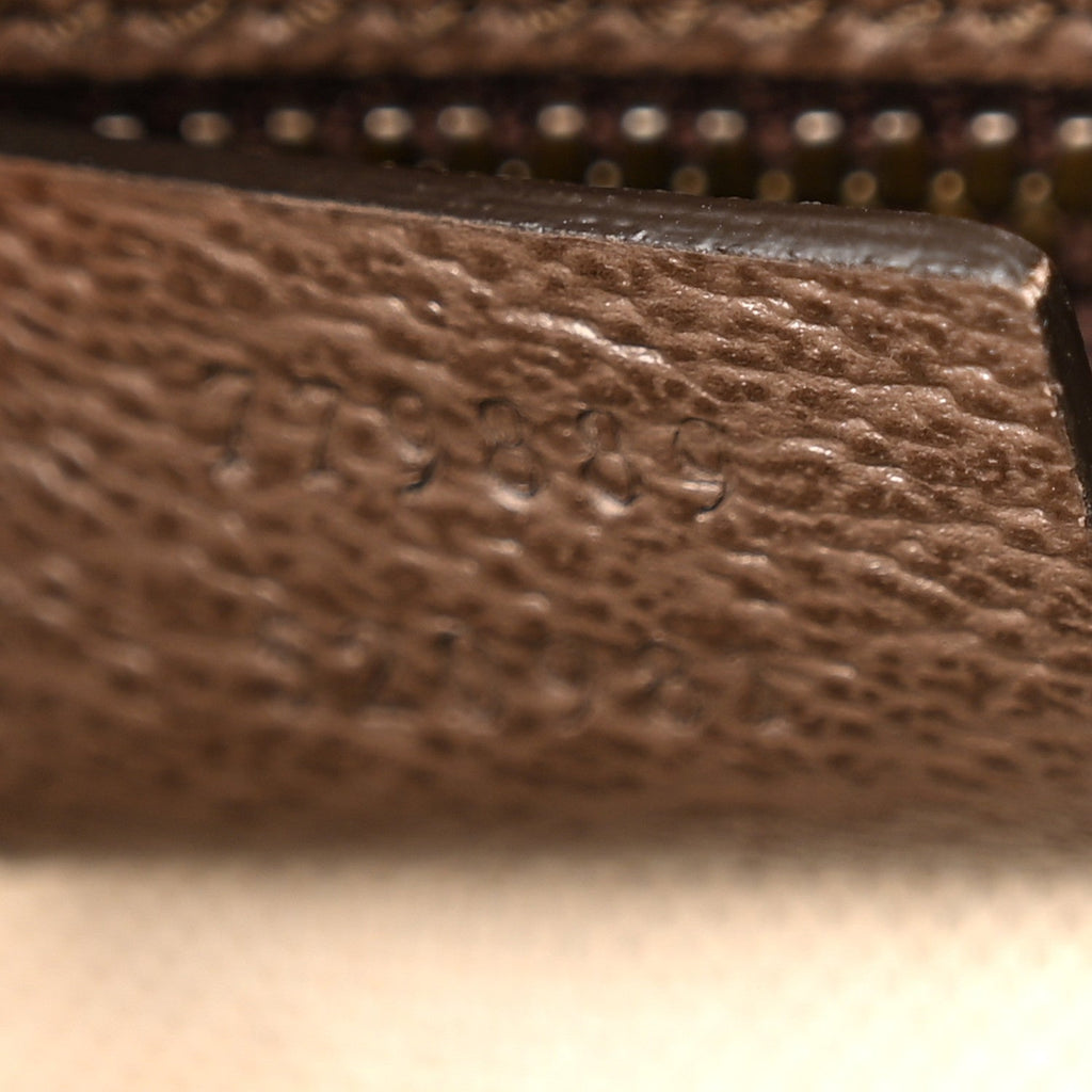 GG Supreme Monogram Web Medium Ophidia Messenger Bag Brown