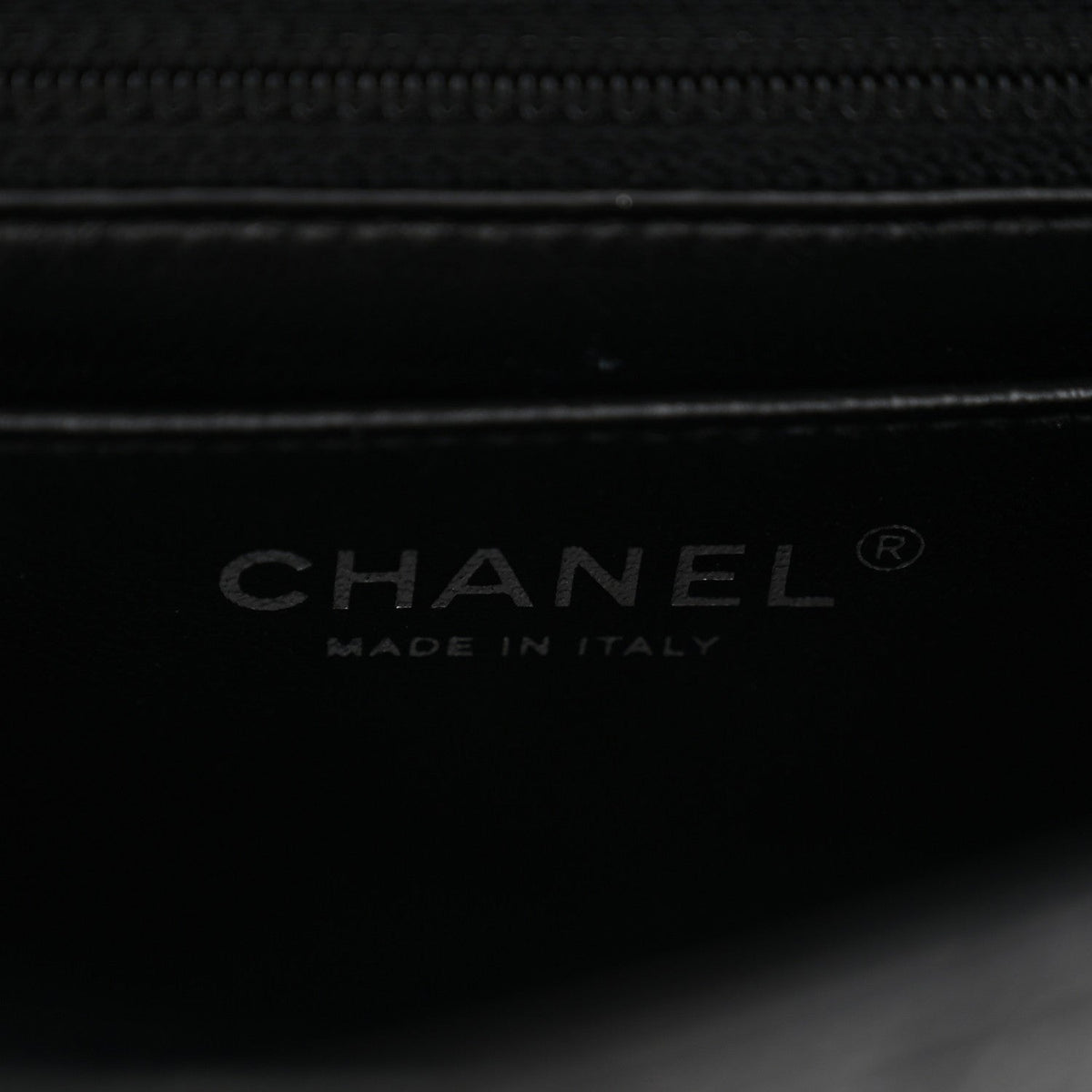 Caviar Quilted Mini Square Flap Black