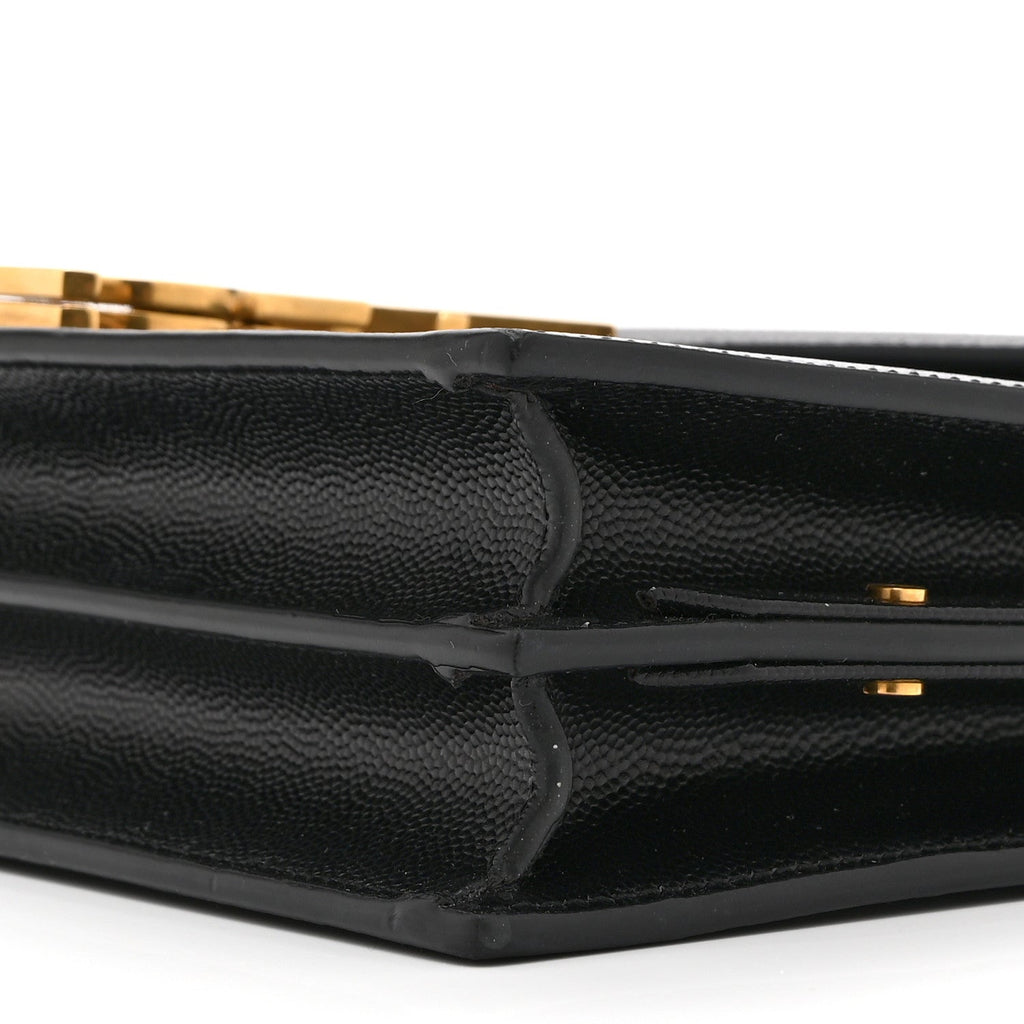 Grain De Poudre Monogram Cassandra Clasp Bag Black