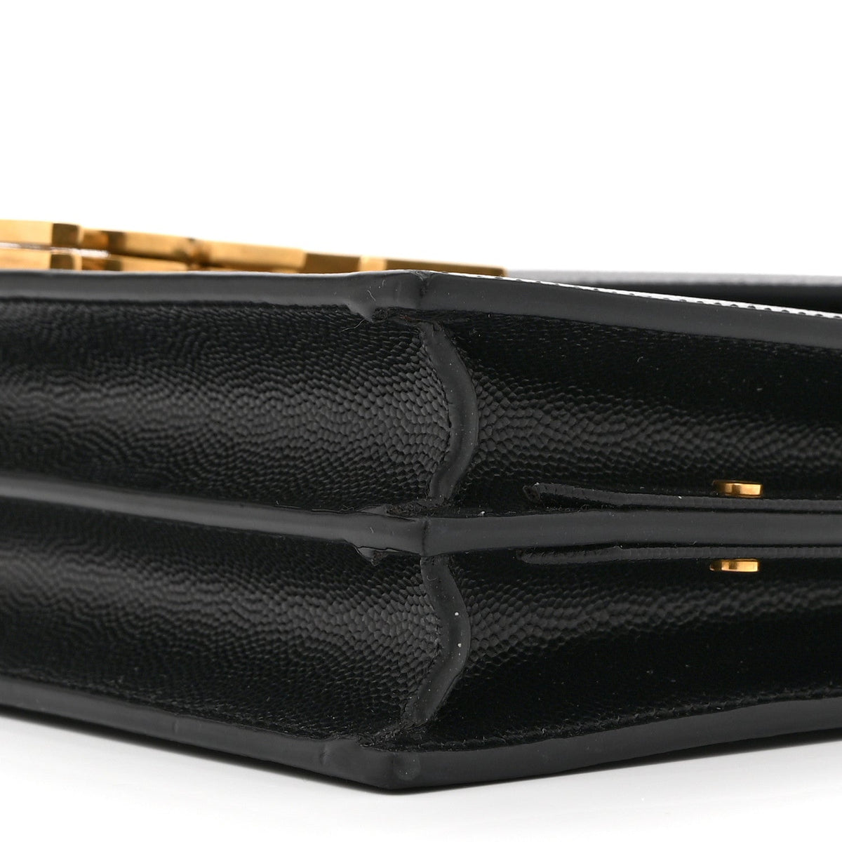 Grain De Poudre Monogram Cassandra Clasp Bag Black