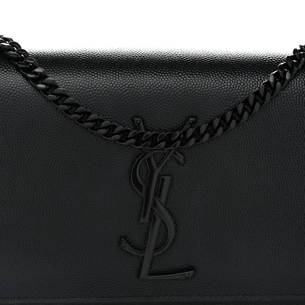 Grain De Poudre Small Classic Monogram Monochrome Kate Satchel Black