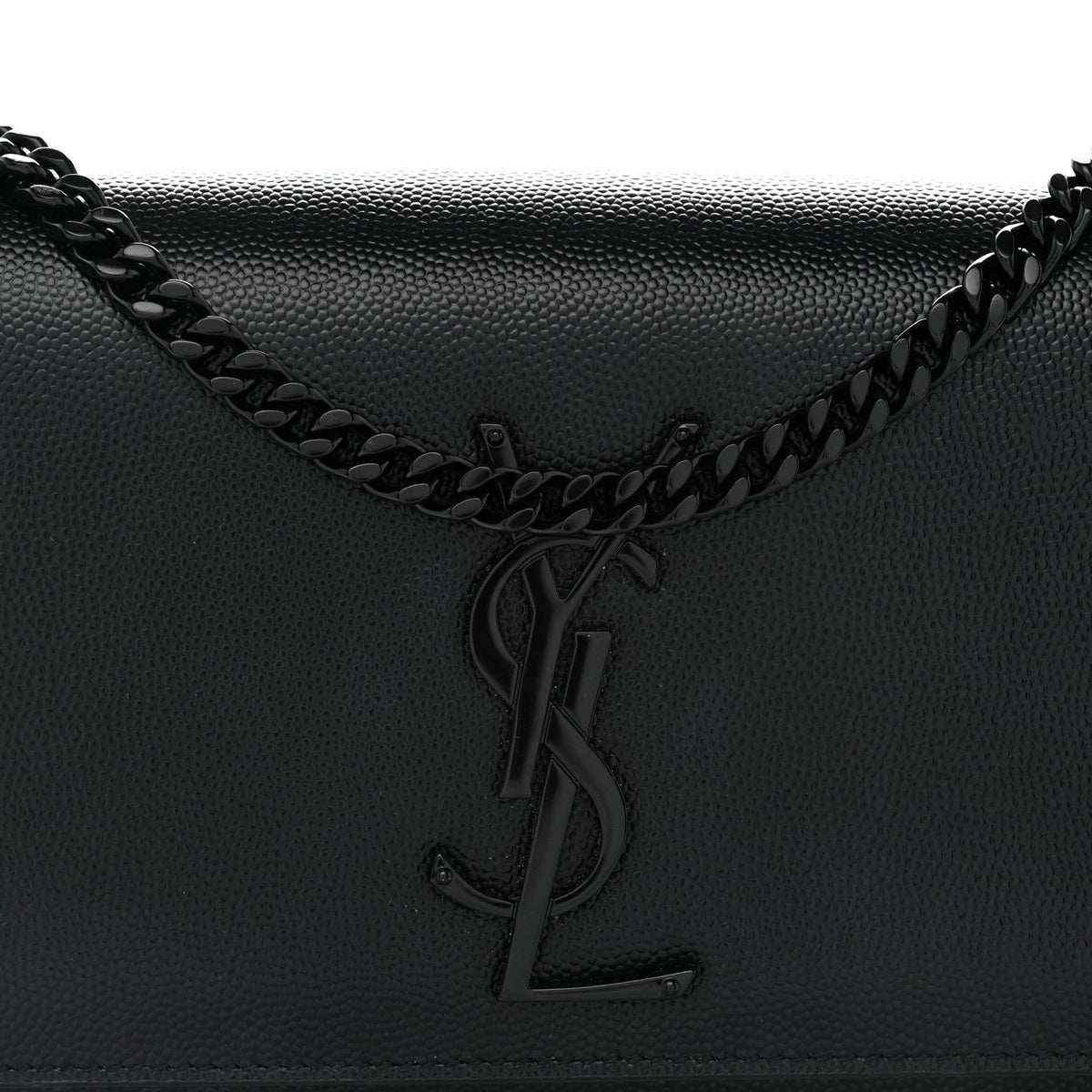 Grain De Poudre Small Classic Monogram Monochrome Kate Satchel Black