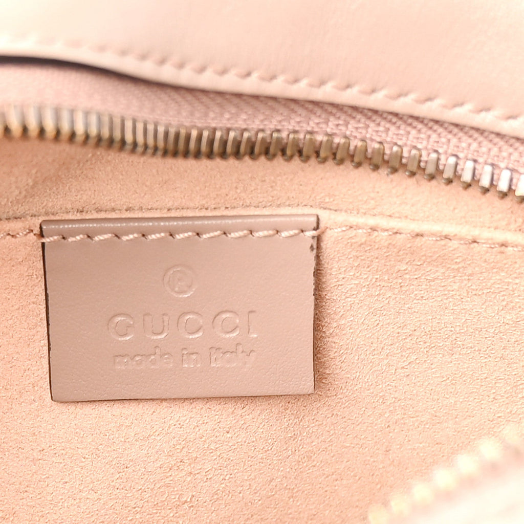 Calfskin Matelasse Small GG Marmont Chain Shoulder Bag Porcelain Rose