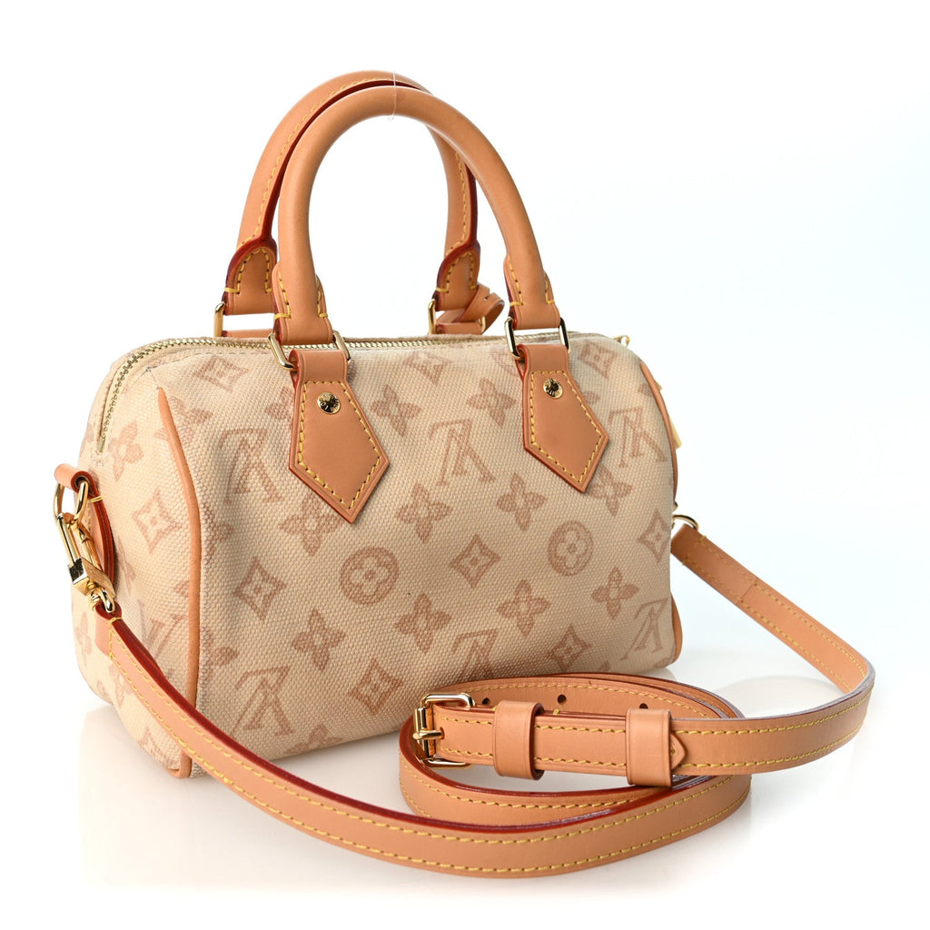Monogram Origine Lin Speedy Bandouliere 20 Linen