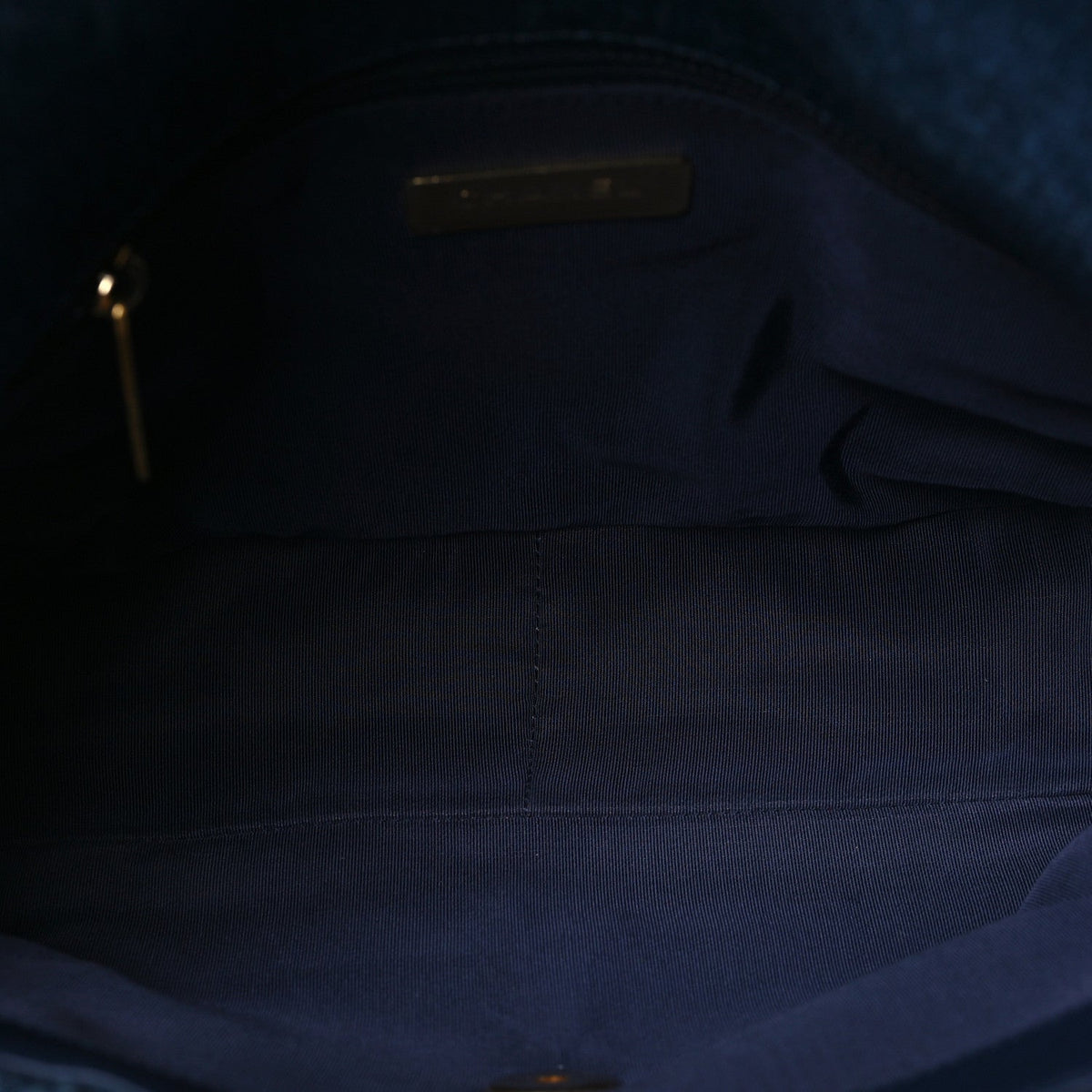 Denim Quilted Large Chanel 19 Flap Blue