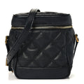 Grain de Poudre Quilted 80's Vanity Bag Black