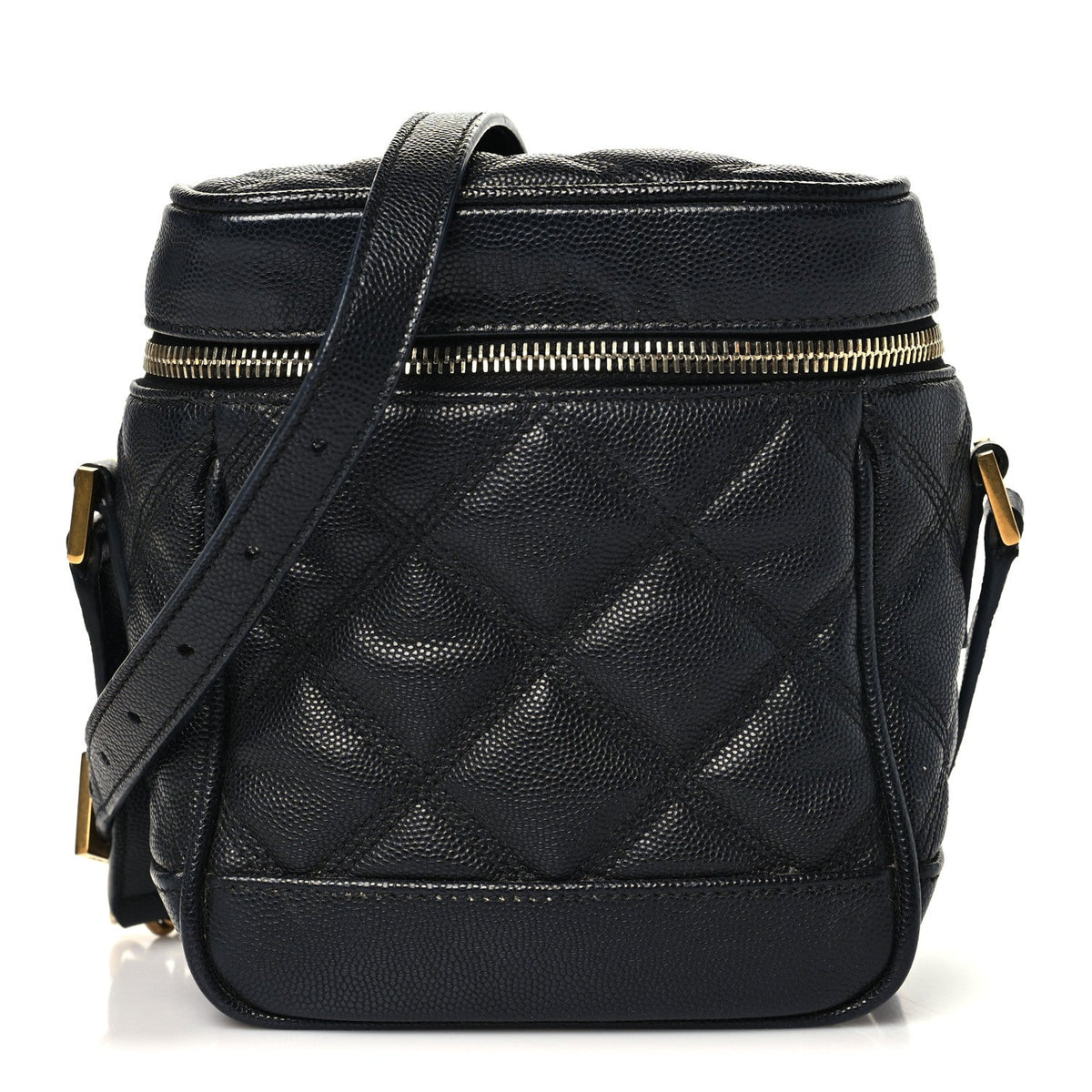 Grain de Poudre Quilted 80's Vanity Bag Black