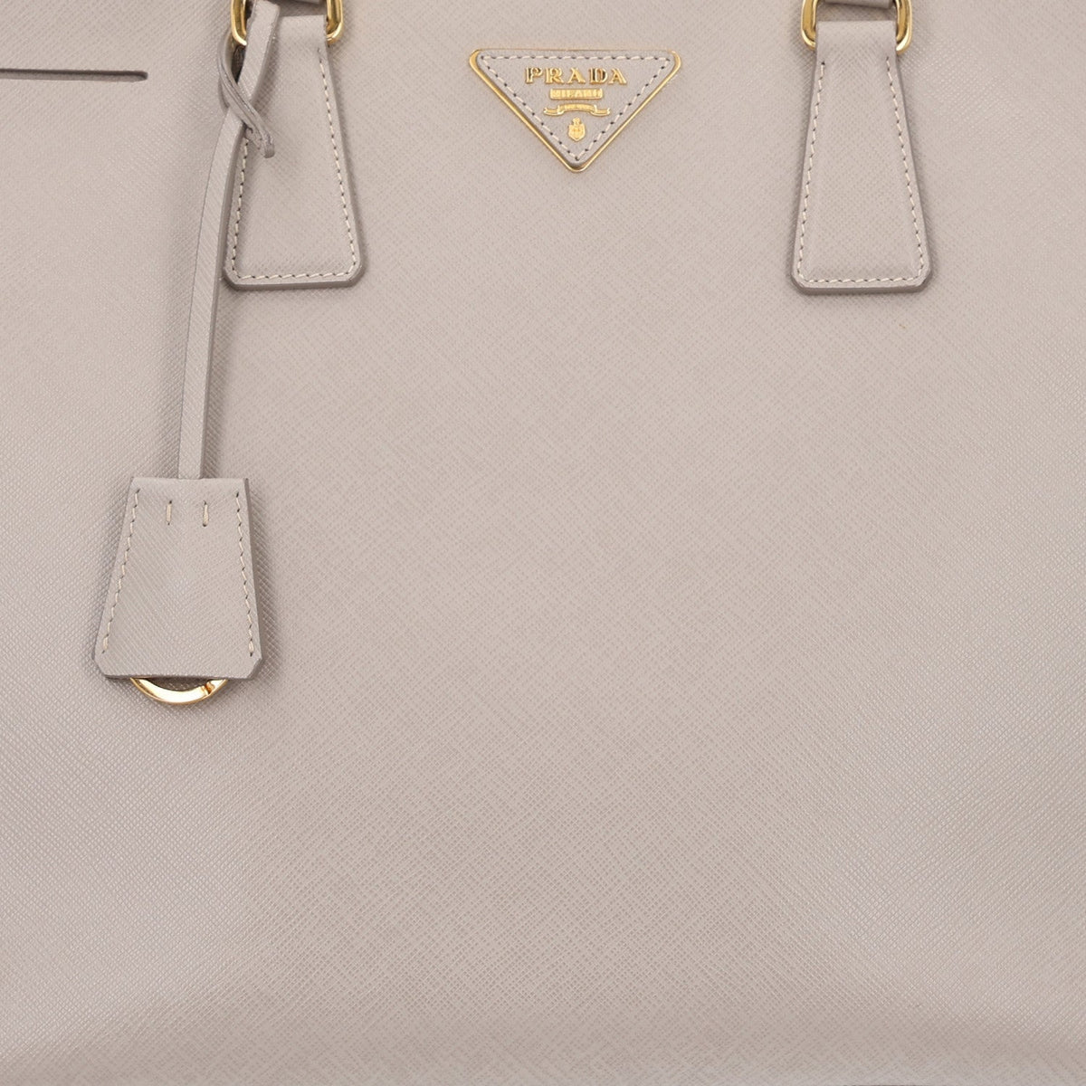 Saffiano Lux Large Galleria Double Zip Tote Argilla
