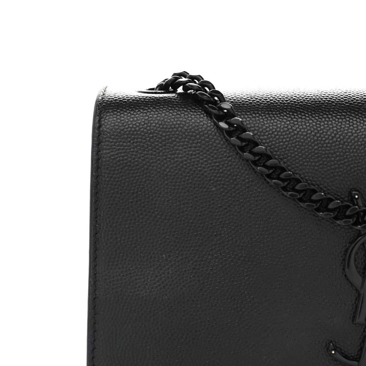 Grain De Poudre Small Monogram Monochrome Kate Satchel Black