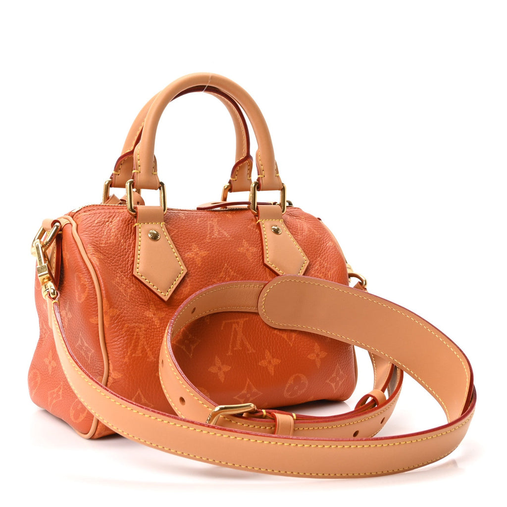 Calfskin Monogram Speedy P9 Bandouliere 20 Ochre