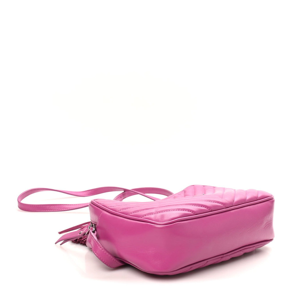 Calfskin Matelasse Monogram Lou Camera Bag Electric Fuchsia