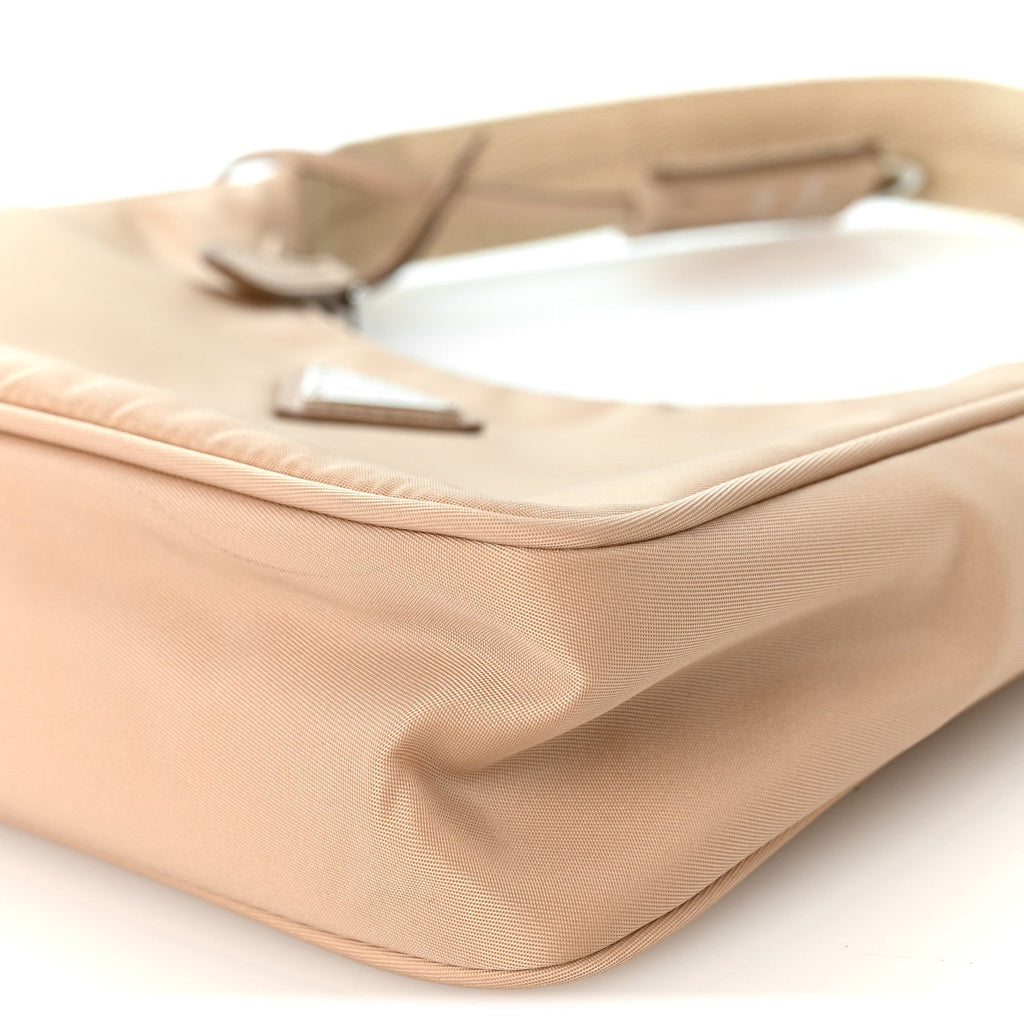 Re-Nylon Saffiano Mini Re-Edition 2000 Bag Cammeo