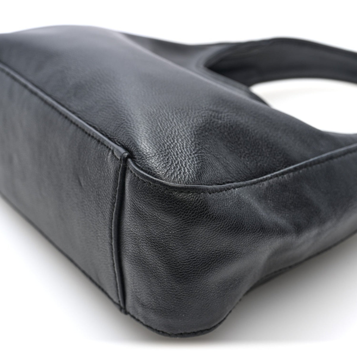Nappa Mini Triangle Hobo Black