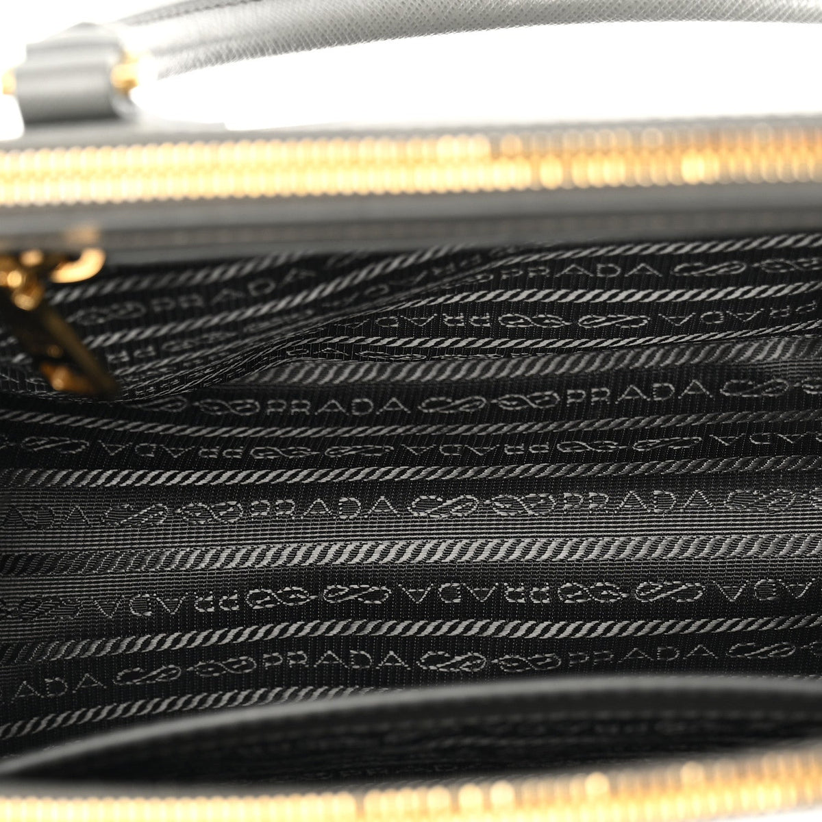 Saffiano Lux Small Galleria Double Zip Tote Ardesia