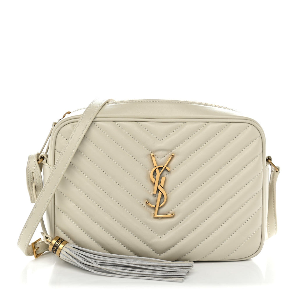 Calfskin Matelasse Monogram Lou Camera Bag Blanc Vintage