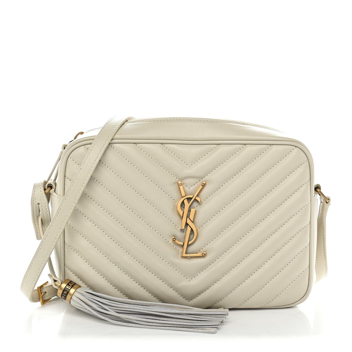 Calfskin Matelasse Monogram Lou Camera Bag Blanc Vintage