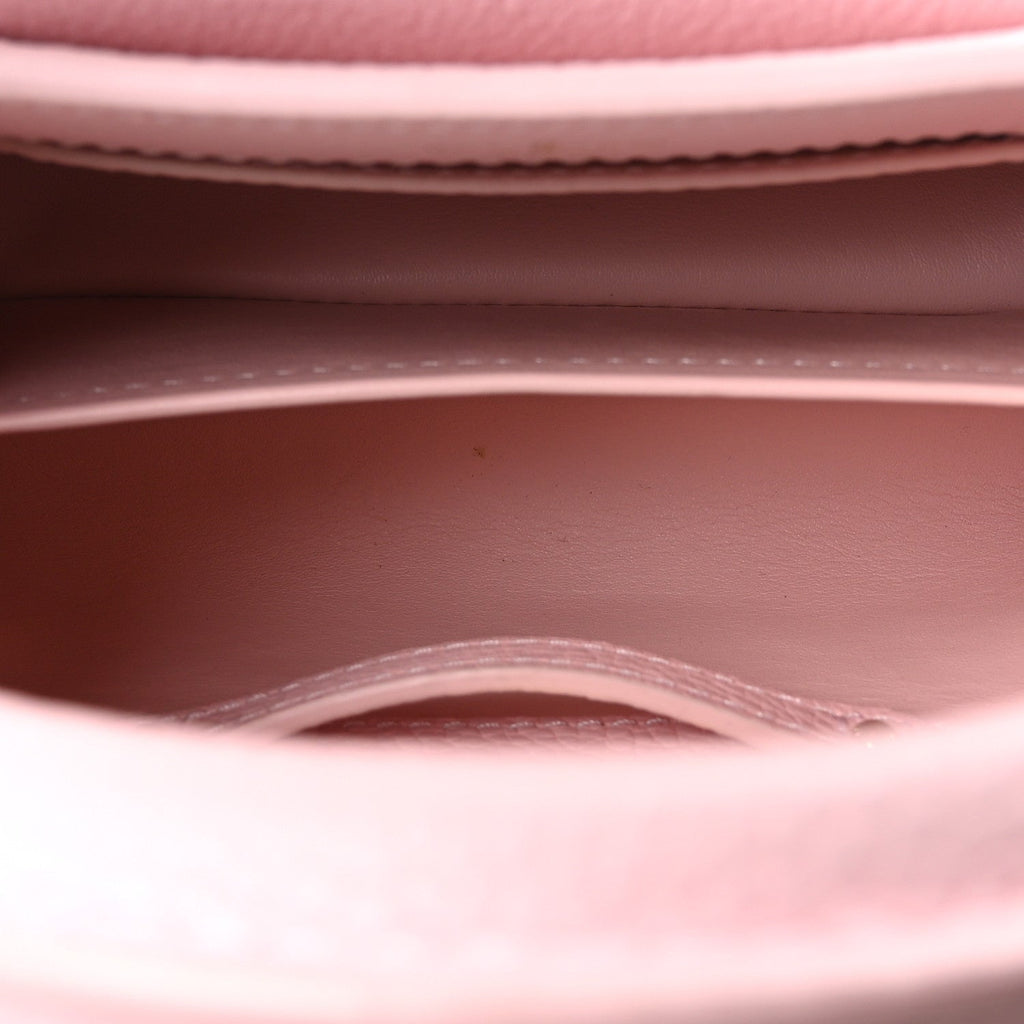 Taurillon Marble Capucines Mini Pink