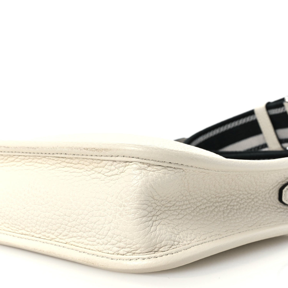 Vitello Daino Soft Mini Hobo Messenger Bag White