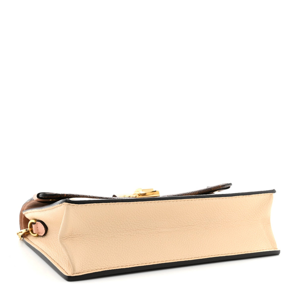 Damier Ebene Vavin Chain Wallet Creme