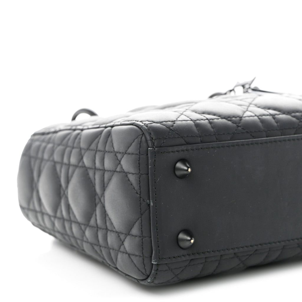 Ultra Matte Calfskin Cannage Small My ABCDior Lady Dior Black