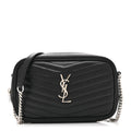 Calfskin Matelasse Monogram Mini Lou Camera Bag Black