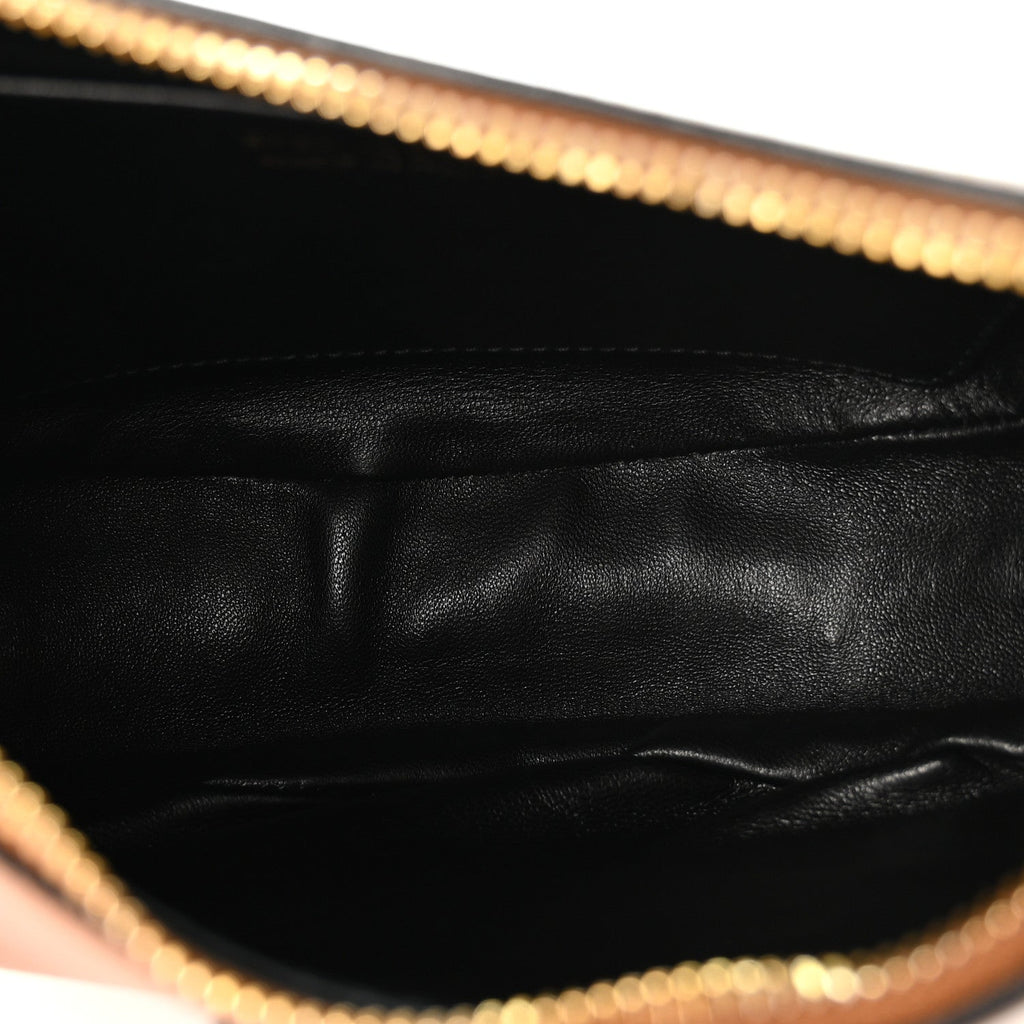 Soft Calfskin Arque Shoulder Bag Cognac
