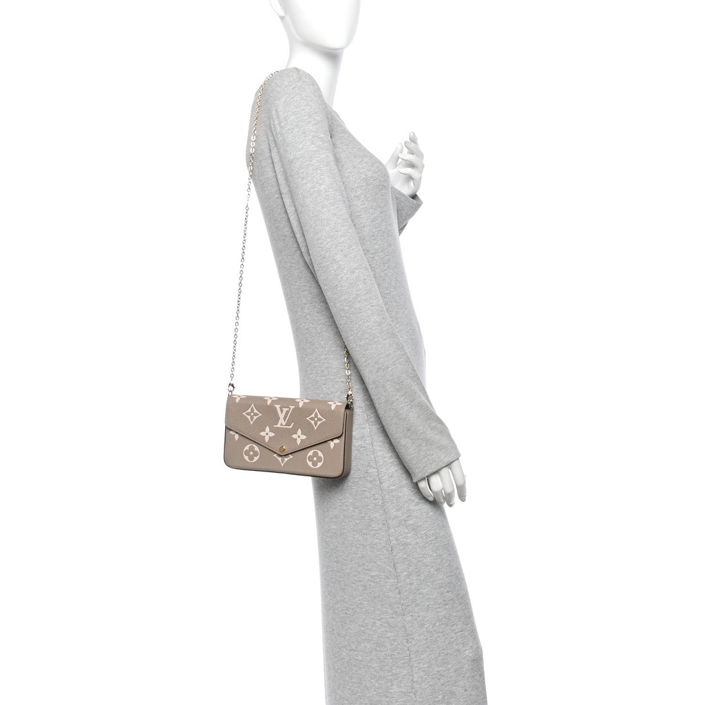 Empreinte Monogram Giant Felicie Pochette Tourterelle Creme