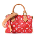 Calfskin Monogram Speedy P9 Bandouliere 20 Red