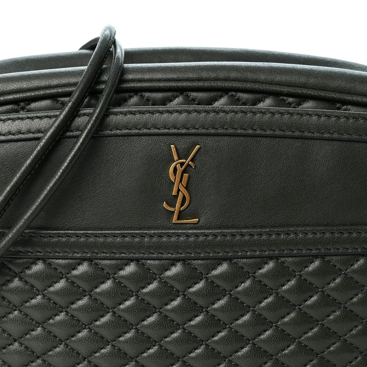 Lambskin Quilted Victoire Camera Bag New Vert Fonce
