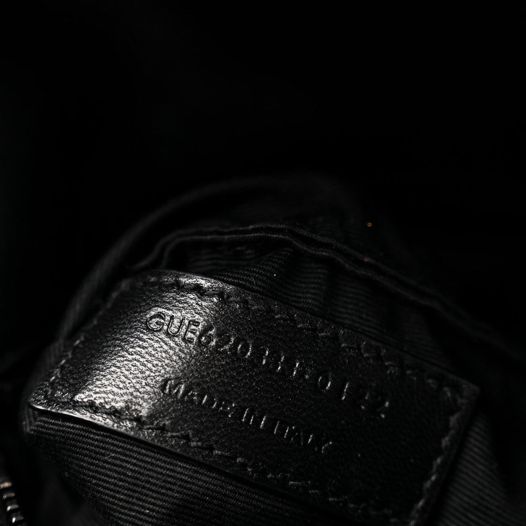 Lambskin Quilted Toy Loulou Puffer Monogram Monochrome Chain Satchel Black