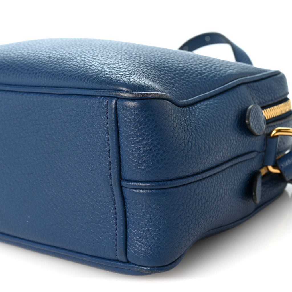 Vitello Phenix Camera Bag Bluette