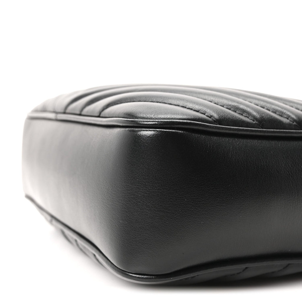 Calfskin Matelasse Monogram Monochrome Lou Camera Bag Black