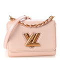 Iridescent Grained Calfskin Summer Splash Twist PM Pink
