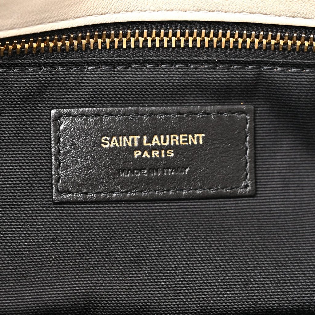 Plunged Lambskin Calypso Blanc Vintage