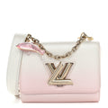 Calfskin Twist Chain Shoulder Bag PM Shaded Pink