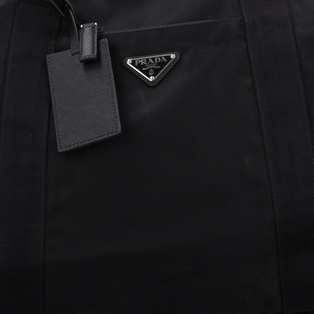 Re-Nylon Saffiano Duffle Bag Black