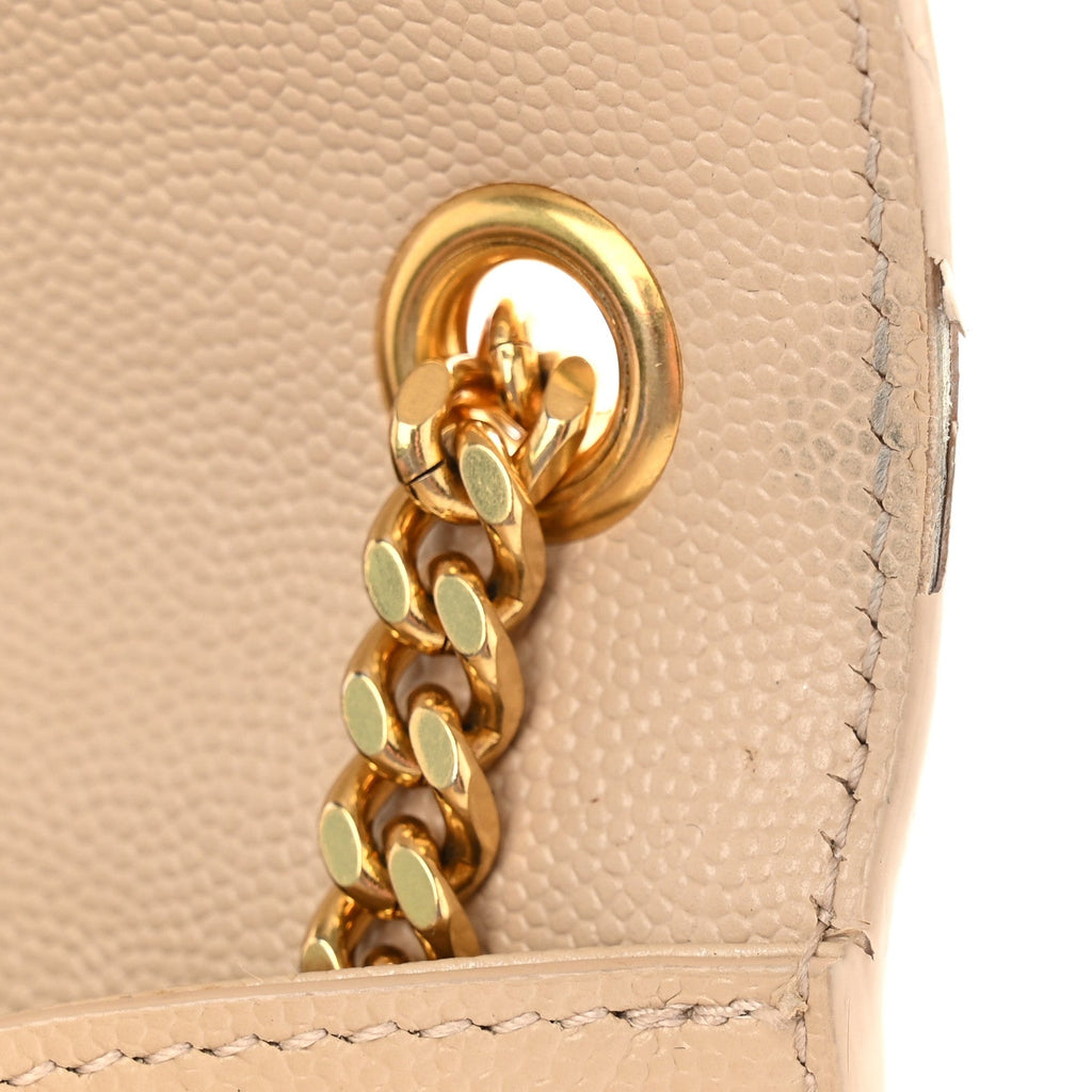 Grain De Poudre Medium Monogram Kate Satchel Dark Beige