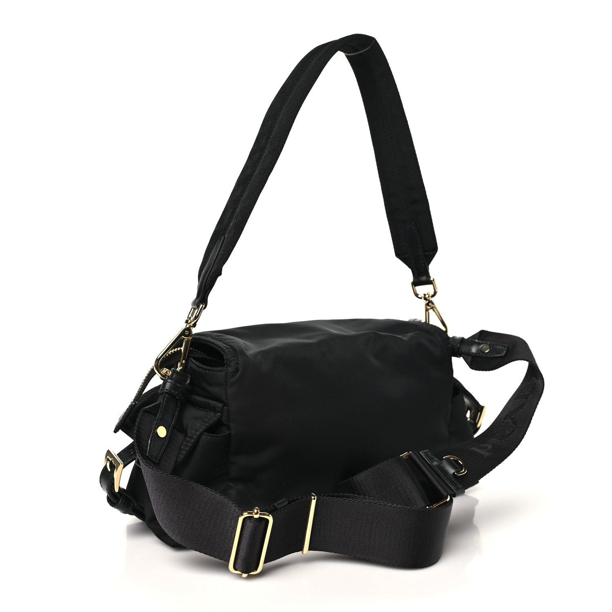 Re-Nylon Medium Explore Shoulder Bag Black