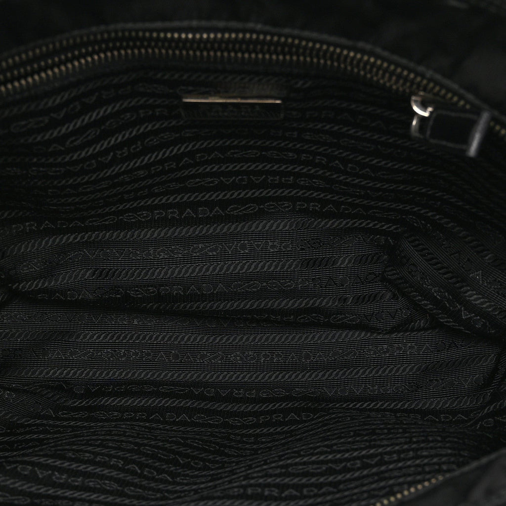 Tessuto Nylon Saffiano Tote Black